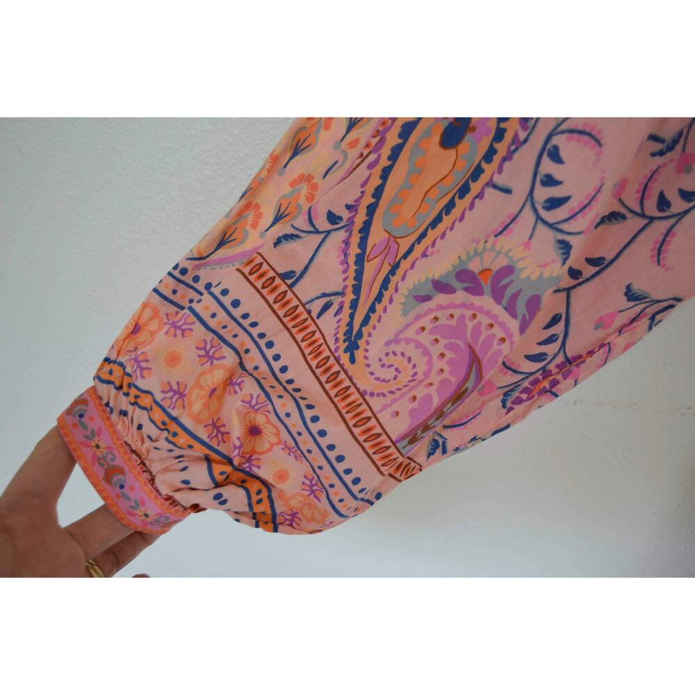 Farm Rio Mystical Winter Print Maxi Dress Size XXS Petite - Picture 4 of 6